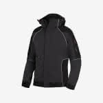 FHB Softshell-Jacke / Walter,96% PES/4% Elasthan / Anthrazit/Schwarz / Gr. S