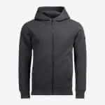 FHB Hoodie-Jacke / Quentin,70% BW / 30% recyceltes PES / anthrazit / Gr. 2XL