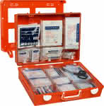 Holthaus Medical Erste-Hilfe Koffer / MULTI,DIN13169 / orange / mit Wandhalterung