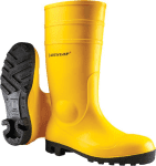 Dunlop Bau-Sicherheitsstiefel Protomaster,Gr. 38 / gelb / S5