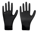 Solidstar Nitril-Einweghandschuhe / GRIPSTER,Gr. XL / schwarz (Box a' 50 Stück),Fischschuppenoberfläche