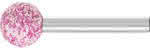 Schleifstift Edelkorund / ADW / Kugelform,6 mm Schaft / 16 mm / Korn 30