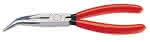 Knipex Flachrundzange / gebogen,200 mm / Griff getaucht