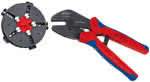 Knipex Crimpzange / Multicrimp,250 mm / 0,50 - 6,0 mm² / 5 Wechseleinsätze