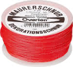 Polypropylen Maurerschnur,Festigkeit 55 kg / 1,7 mm / 50 mtr. / rot