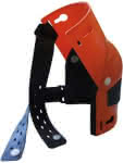 Gelenk Knieschoner,Hartschale aus Polypropylen orange