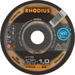 Rhodius Trennscheibe Edelst. / gerade,125 x 1,0 x 22,23 mm / XT38 / (VE=50)