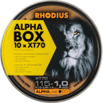 Rhodius Trennscheibe Edelst. / gerade,115 x 1,0 x 22,23 mm / XT70 / (Dose=10 Stk)