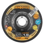 Rhodius Trennscheibe Edelst. / gekr.,125 x 1,9 x 22,23 mm / XTK35 Cross / (VE=25)