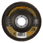 Rhodius Schleifmopteller Edelst.,115 mm K 80 / LSZ F1 / (VE=10)