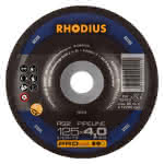 Rhodius Schruppscheibe Stahl / gekr.,125 x 4,0 x 22,23 mm / RS2 / (VE=25)