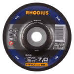 Rhodius Schruppscheibe Stahl / gekr.,125 x 7,0 x 22,23 mm / RS2 / (VE=25)