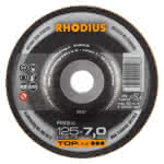 Rhodius Schruppscheibe Aluminium / gekr.,125 x 7,0 x 22,23 mm / RS24 / (VE=25)