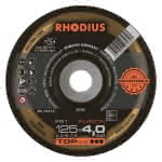 Rhodius Schruppscheibe Edelst. / gekr.,125 x 4,0 mm K 60 / FS1 Fusion / (VE=10)