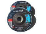 Heseding Schleifmopteller Edelst. / schräg,125 mm K 40 / (VE=10)