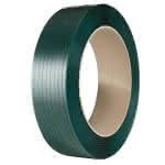 Polyesterband PetFlex, grün,Breite: 15,5 mm, Stärke: 0,70 mm, Rolle: 1750 lfm,Reißfestigkeit ca. 410 kg