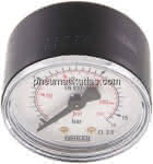 Manometer m. Doppelskala,0 - 16Bar 50 mm Anschluss Hinten 1/4"