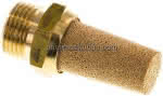 Schalldämpfer aus Sinterbronze,m. Mess. 6-kant G3/8"