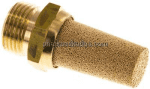 Schalldämpfer aus Sinterbronze,m. Mess. 6-kant G3/8"