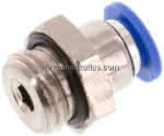 Luftrohr Einschraubverschraubung gerade,1/4" AG x 6 mm