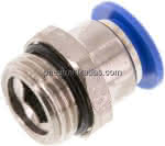 Luftrohr Einschraubverschraubung gerade,1/2" AG x 12 mm