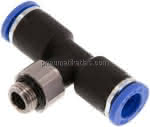 Luftrohr T-Einschraubstück schwenkbar,1/8" AG x 8 mm