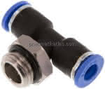 Luftrohr T-Einschraubstück schwenkbar,1/4" AG x 6 mm