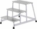 Alu-Arbeitspodest / starr,3 Stufen / Podesthöhe 0,60 m