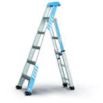 Zarges Kombileiter / MultiMaster 5 / (5-in-1),6 Stufen / Leiterlänge 2,88 m