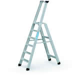 Zarges Alu-Stehleiter / Seventec S,6 Stufen (inkl. Plattform 1,35 m)
