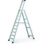 Zarges Alu-Stehleiter / Seventec S,10 Stufen (inkl. Plattform 2,20 m)