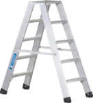 Zarges Alu-Stehleiter / Seventec B,2 x 5 Stufen / 1,10 m