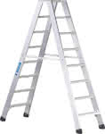 Zarges Alu-Stehleiter / Seventec B,2 x 8 Stufen / 1,74 m