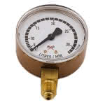 Manometer einzeln,f. Argon/Co2 0-32 Ltr.