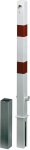 Absperrpf. Herausnehmbar,70x70mm m.Bodenh.Rot/Refl,GAH Alberts