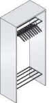 C+P Offene Garderobe,Serie 8070,B954xT480xH1950mm RAL7035