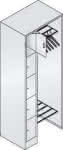 C+P Offene Garderobe,Serie 8070,B740xT480xH1950mm RAL7035
