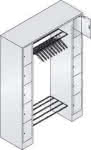 C+P Offene Garderobe,Serie 8070,B1430xT480xH1950mm