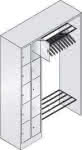 C+P Offene Garderobe,Serie 8070,B1410xT480xH1950mm
