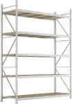 META Weitspannregal,MINI-RACK Grundfeld B220-,0xT800xH3000mm 5 Spanpla-