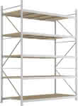 META Weitspannregal,MINI-RACK Grundfeld B220-,0xT1050xH3000mm 5 Spanpl-
