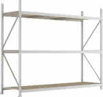 META Weitspannregal,MINI-RACK Grundfeld B260-,0xT800xH2200mm 3 Spanpla-