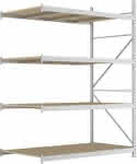 META Weitspannregal,MINI-RACK Anbaufeld B180-,0xT1050xH2500mm 4 Spanpl-