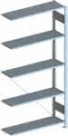 Steckregal CLIP 230 AF,3000x1000x600 mm grau,META