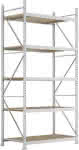 META Weitspannregal,MINI-RACK Grundfeld B140-,0xT800xH3000mm 5 Spanpla-