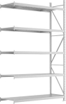 META Weitspannregal,MINI-RACK Anbaufeld B180-,0xT650xH3000mm 5 Stahlpa-