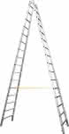 Stehleiter Coni B,2x16 Sprossen,Leiterlänge 4,58 m - Arbeitshöhe 5,65 m ZARGES