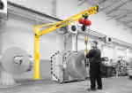 Säulen-Schwenkkran-PS,250 kg 5000 mm m. E-Zug,Vetter Krantechnik