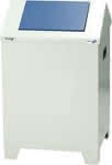 Putzwollkasten ca.73 l,655x410x405 mm grau/blau,stumpf