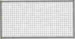 Aufsatzelement,Trennwandsystem Vario,B980xH750 mm RAL 7037 - Drahtgitter